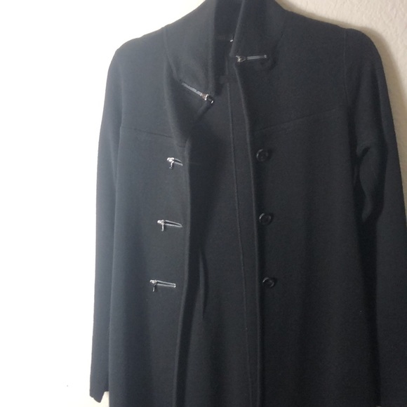 Vintage Black Carlisle 100% Merino Wool Jacket With Silver Hardware! - Picture 7 of 11